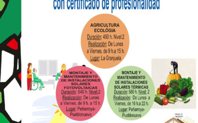 AMPLIADO EL PLAZO DE INSCRIPCIÓN DE LOS CURSOS DE FORMACIÓN PROFESIONAL PARA EL EMPLEO